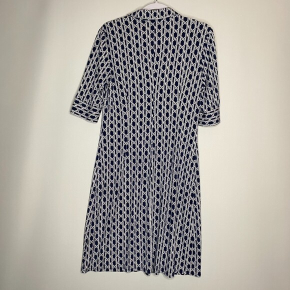 Laundry By Shelli Segal Full Button Front Short Sleeve Dress Size 12 - Picture 2 of 10